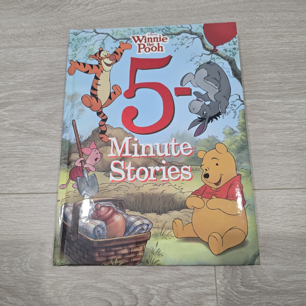 Winnie the Pooh 5-Minute Stories Hardcover Book - Colorful Illustrated Cover
